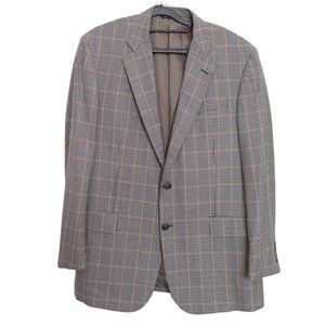 BROOKS BROTHERS 1818 Madison Full Canvas 2-Button Fall Color Plaid Blazer Sz 42R